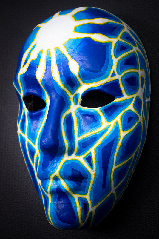 Masque Flow bleu et blanc.