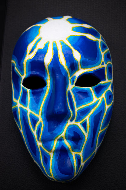 Masque FLOW bleu et blanc